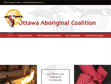 Tablet Screenshot of ottawaaboriginalcoalition.ca